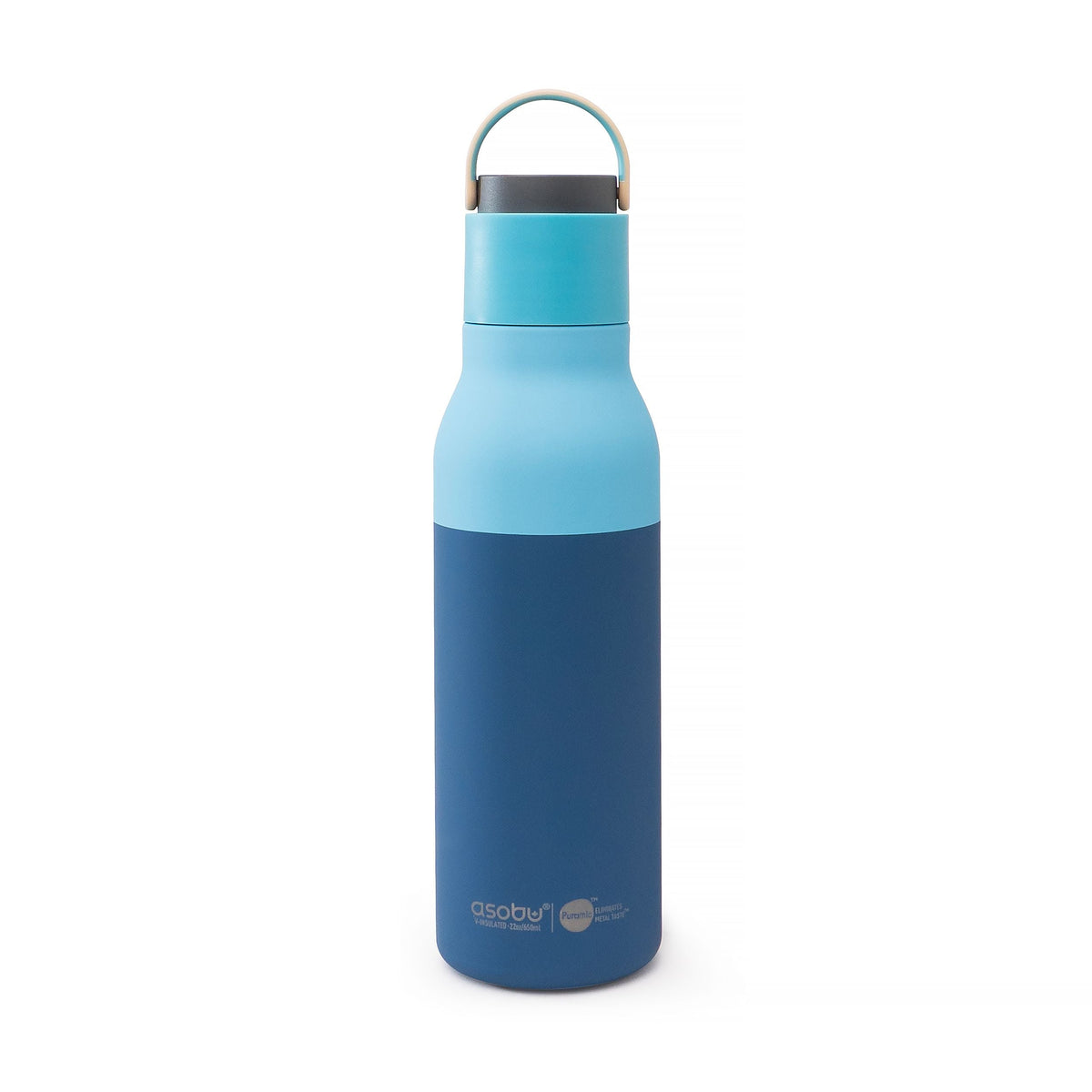 Asobu Metro Ceramic Water Bottle, 22-oz, Pastel Blue