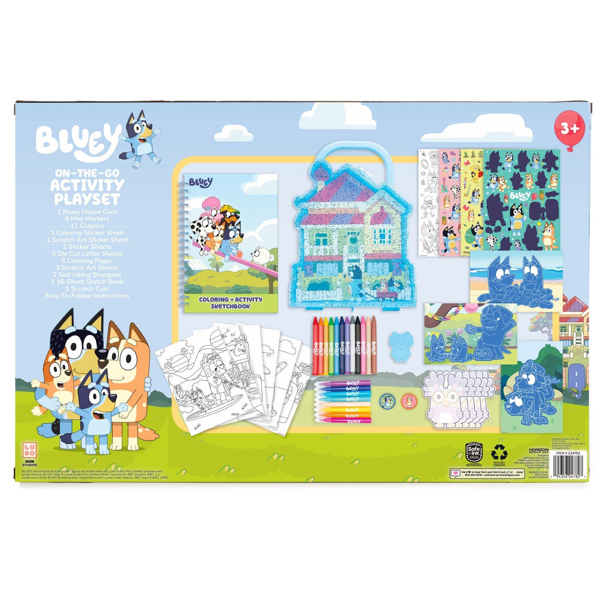 Bluey Ultimate On The Go Activity Playset for Ages 4+