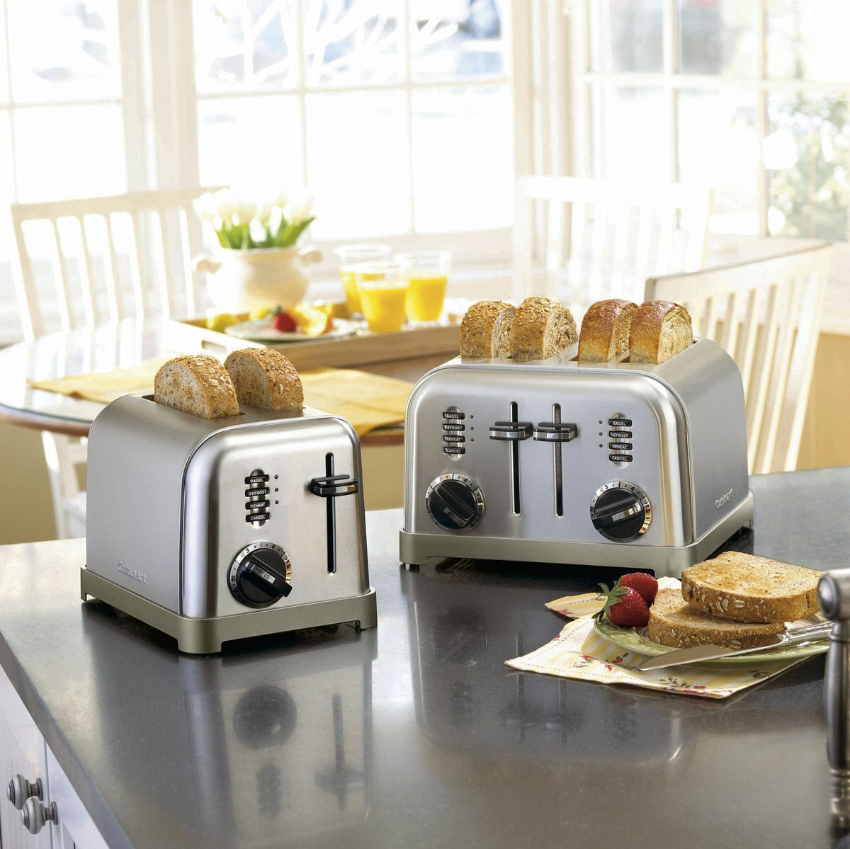 Cuisinart Metal Classic Toaster with 6 Settings, Stainless Steel, 2-Slices