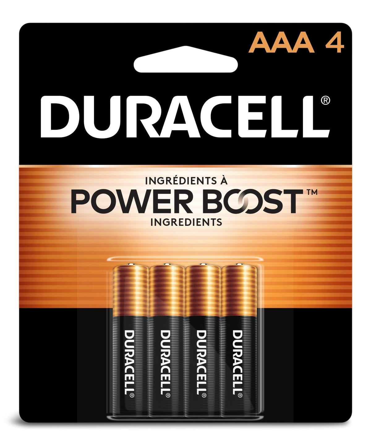 Duracell Coppertop AAA Batteries, Alkaline, 4-pk