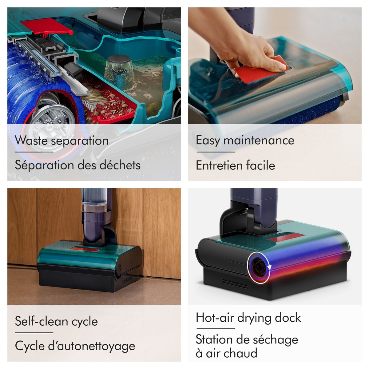 Dyson Clean + Wash Hygiene Vacuum Cleaner, Lightweight, Self-Drying Deck