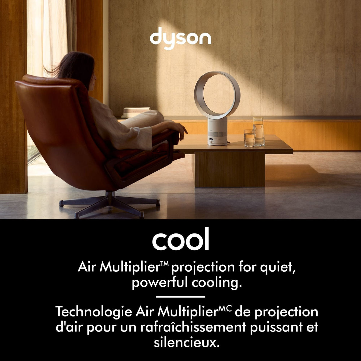 Dyson Cool CF1 Fan, White/Silver