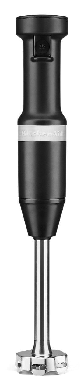 KitchenAid KHBV53BM Variable Speed Corded Hand Blender with Blending Jar, Black Matte