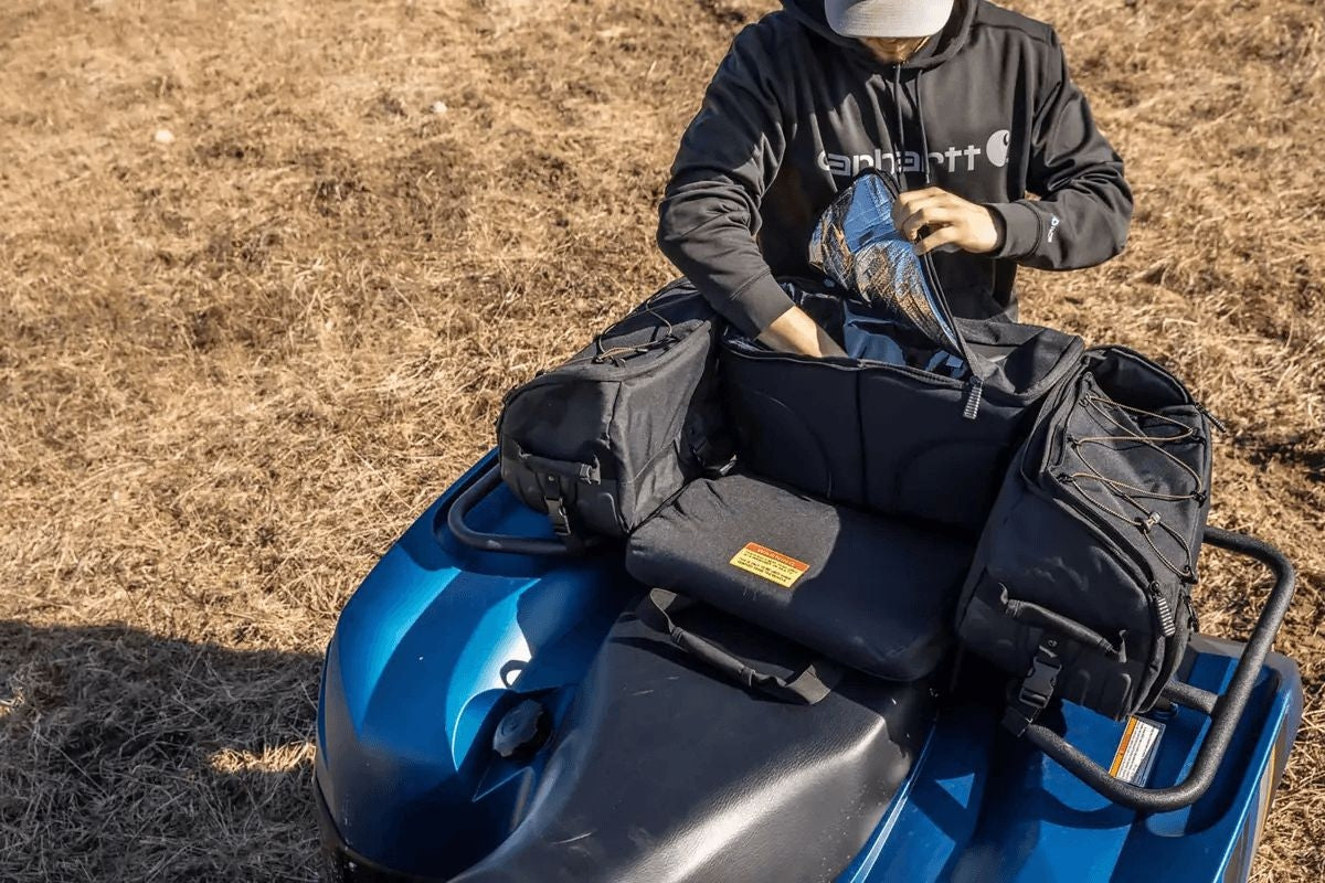 Kolpin ATV Matrix Seat Rack Bag, Black