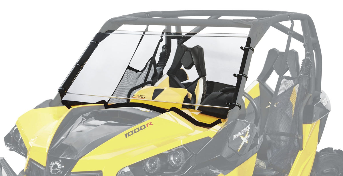 Kolpin Hard Coated Full Fixed Windshield, Cam-Am Maverick