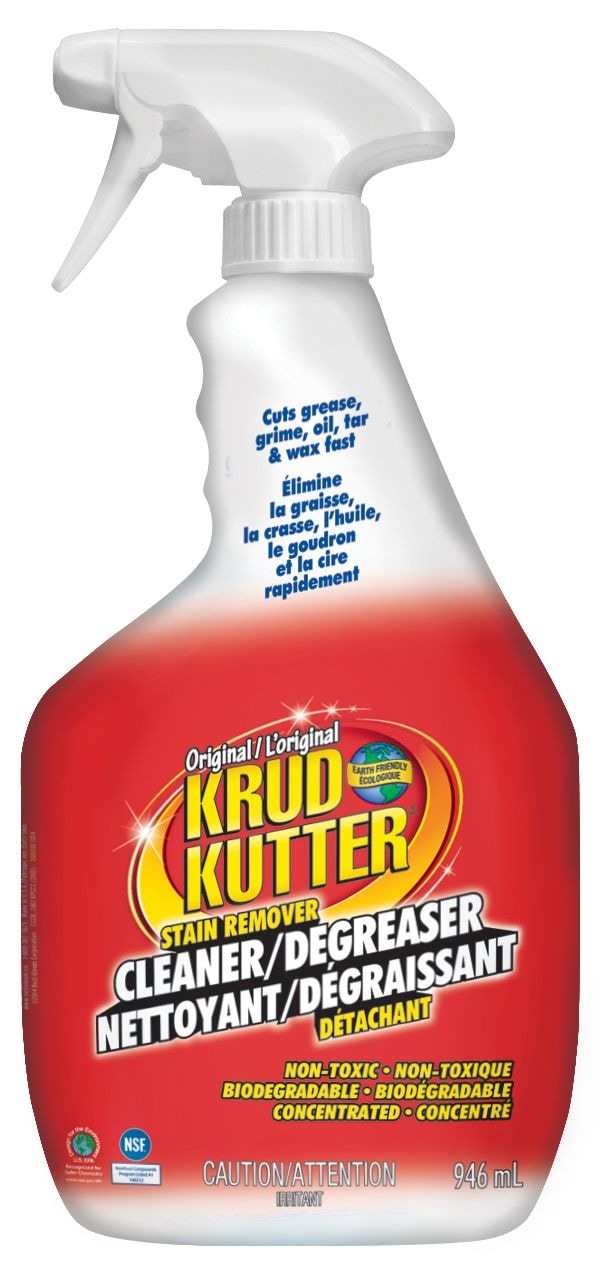 Krud Kutter Multi-Purpose Stain Remover, Cleaner & Degreaser Spray, Non-Toxic, 946-mL