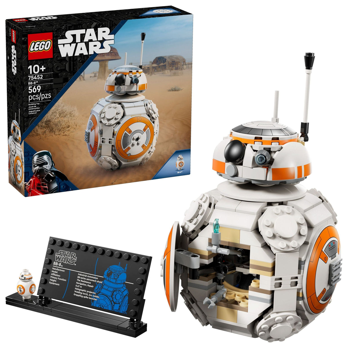 LEGO Star Wars BB-8 Astromech Droid Toy Building Set - 75452, 569-pcs, Ages 10+