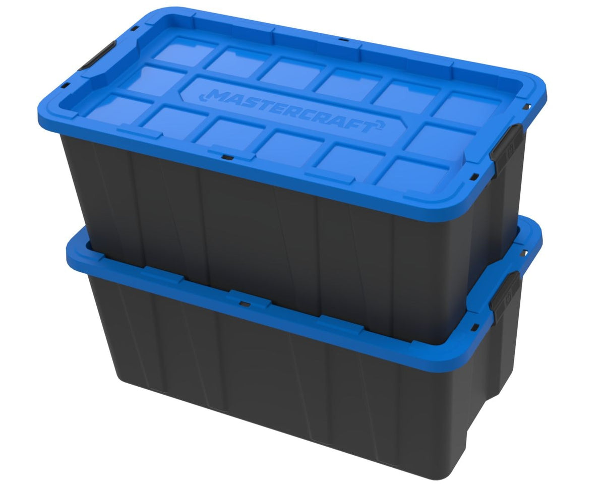 Mastercraft Heavy-Duty Easy Grip Latching Tote, 151.6-L
