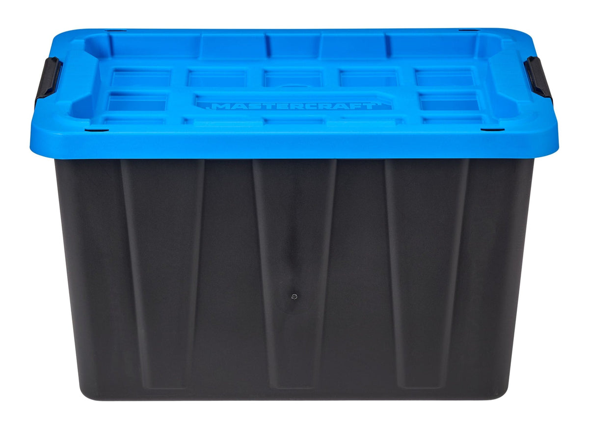 Mastercraft Heavy-Duty Easy Grip Latching Tote, 45.5-L