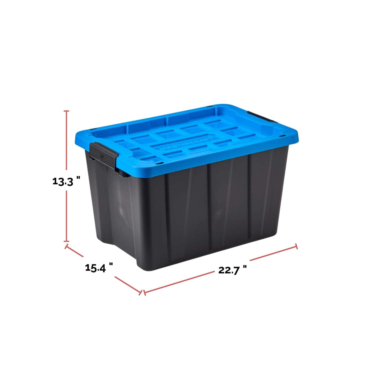 Mastercraft Heavy-Duty Easy Grip Latching Tote, 45.5-L