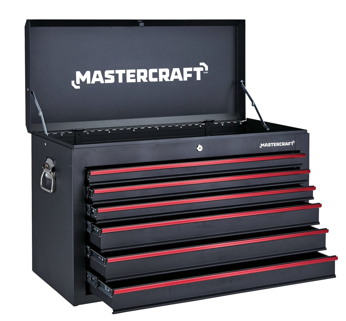 Mastercraft Tool Chest with 6 Drawers, Black, 36-in