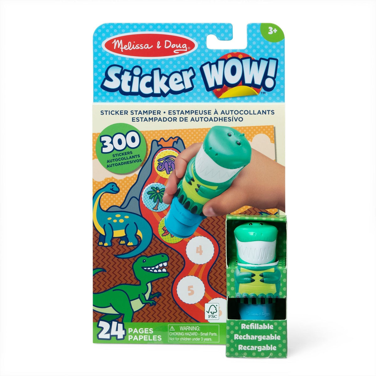 Melissa & Doug Sticker WOW! 24-Page Activity Pad, Ages 3+