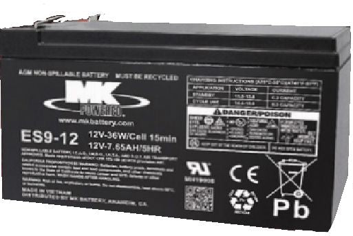 MK Battery 12-Volt 9 Ah SLA Battery, F2 Terminal