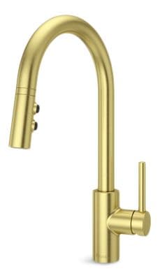 Pfister Fullerton Pull-Down Kitchen Faucet, Brush Gold