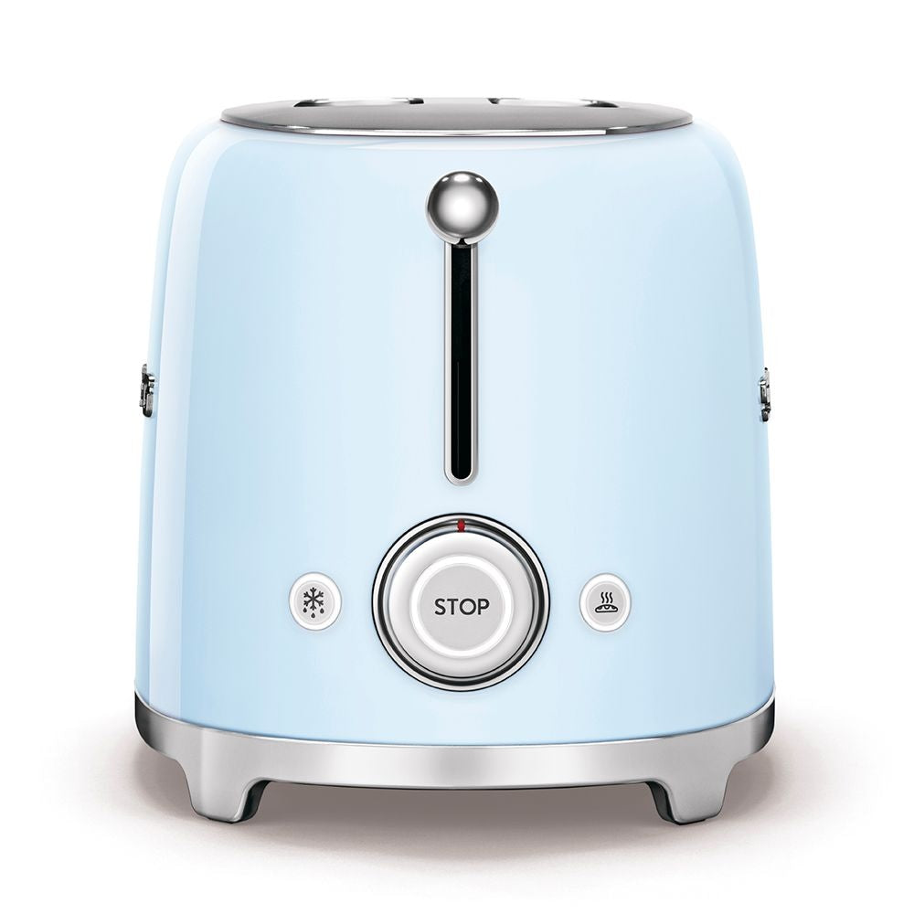 Smeg Retro Style Electric Toaster with Multi-Function Control, Light Blue, 2-Slices