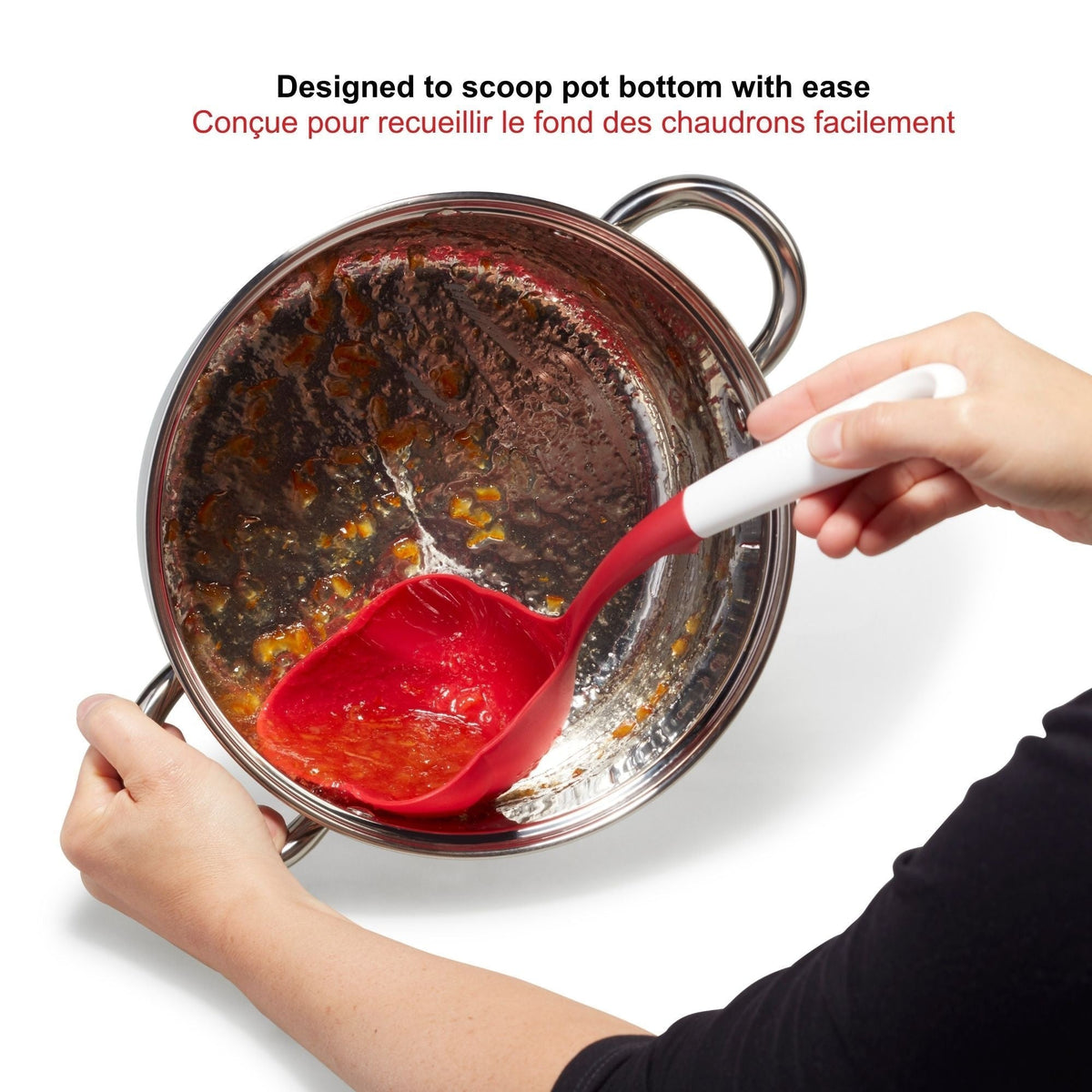 Starfrit Half Pint Dishwasher Safe Canning Ladle, Red