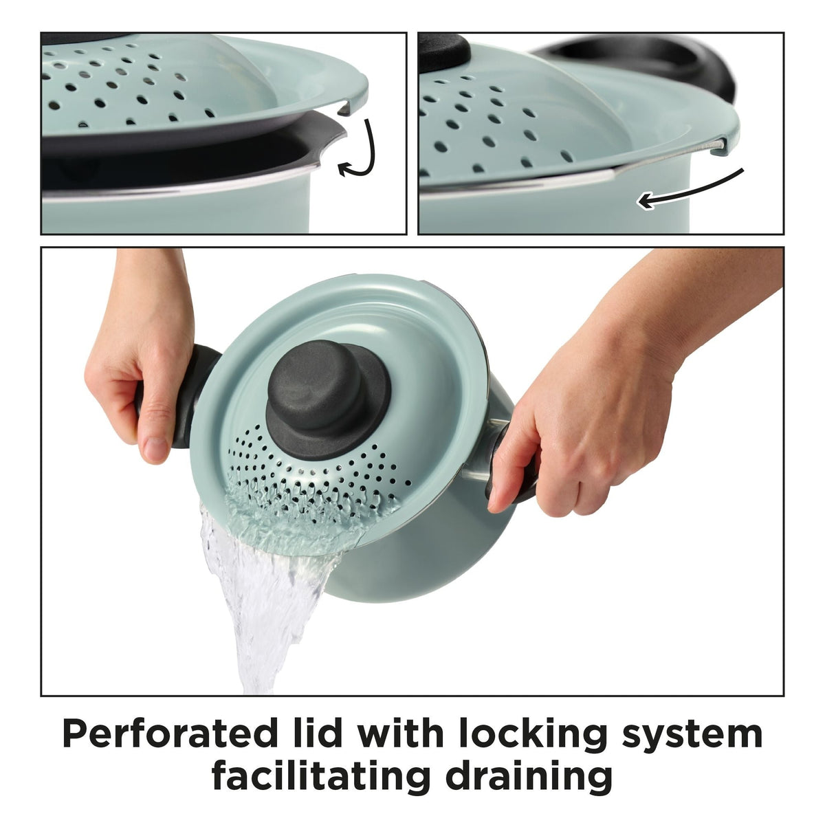 Starfrit KD Pot with Strainer, Surf Spray
