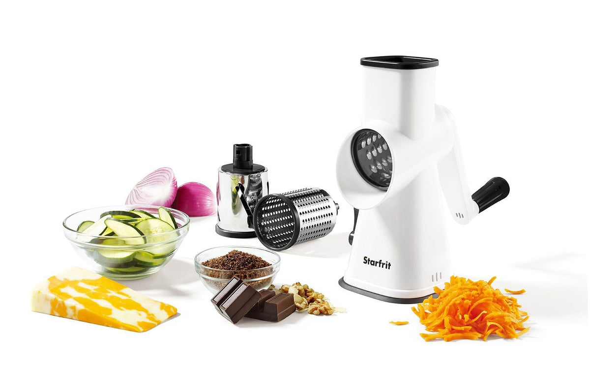 Starfrit Stainless Steel Drum Grater with Suction Cup Base
