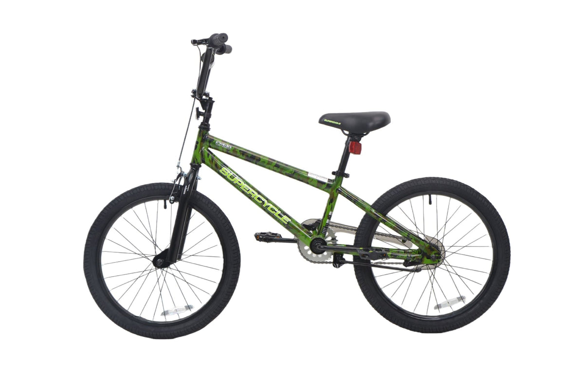 Supercycle Youth Bike with Hi-Ten Steel Frame, 20-in, Camo