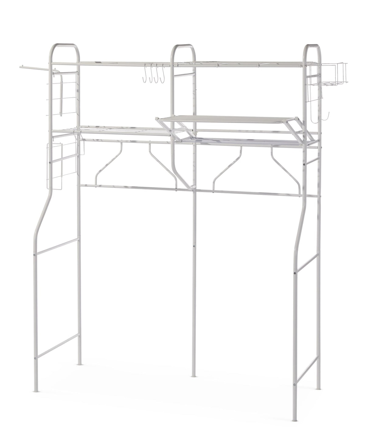 type A Linear Double-Unit Laundry Organization System, White