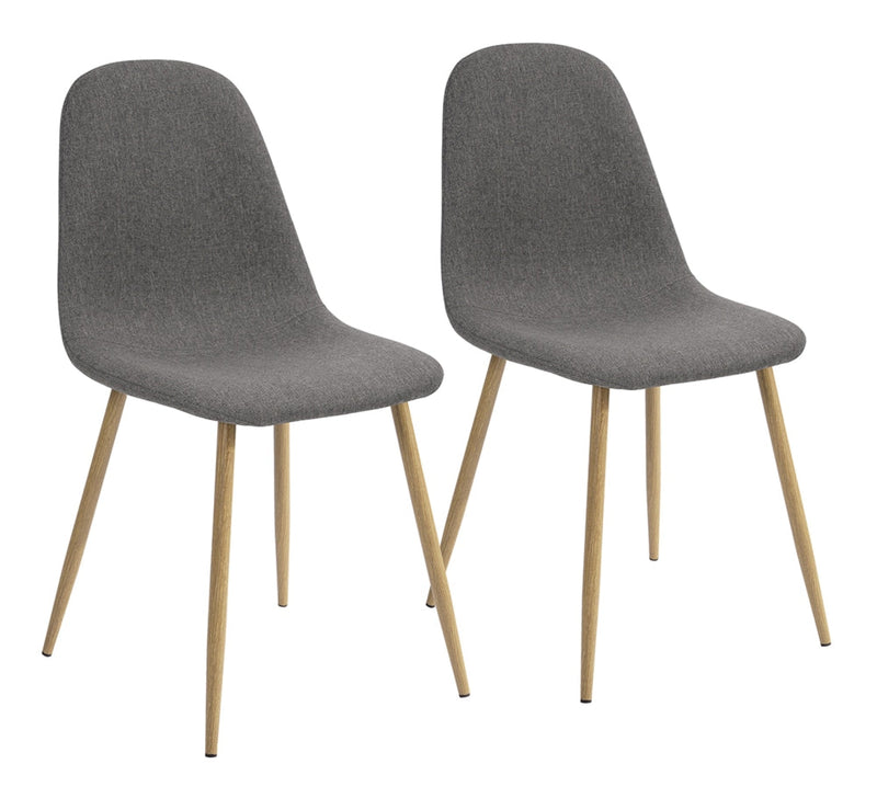 39F Charlton Fabric Dining Chair, Grey H9