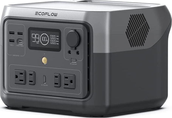 EcoFlow RIVER 2 Max Portable Power Station 512Wh Capacity.Solar Generator.1000W AC Output for Outdoor Camping.Home Backup.Emergency.RV.off-Grid M9