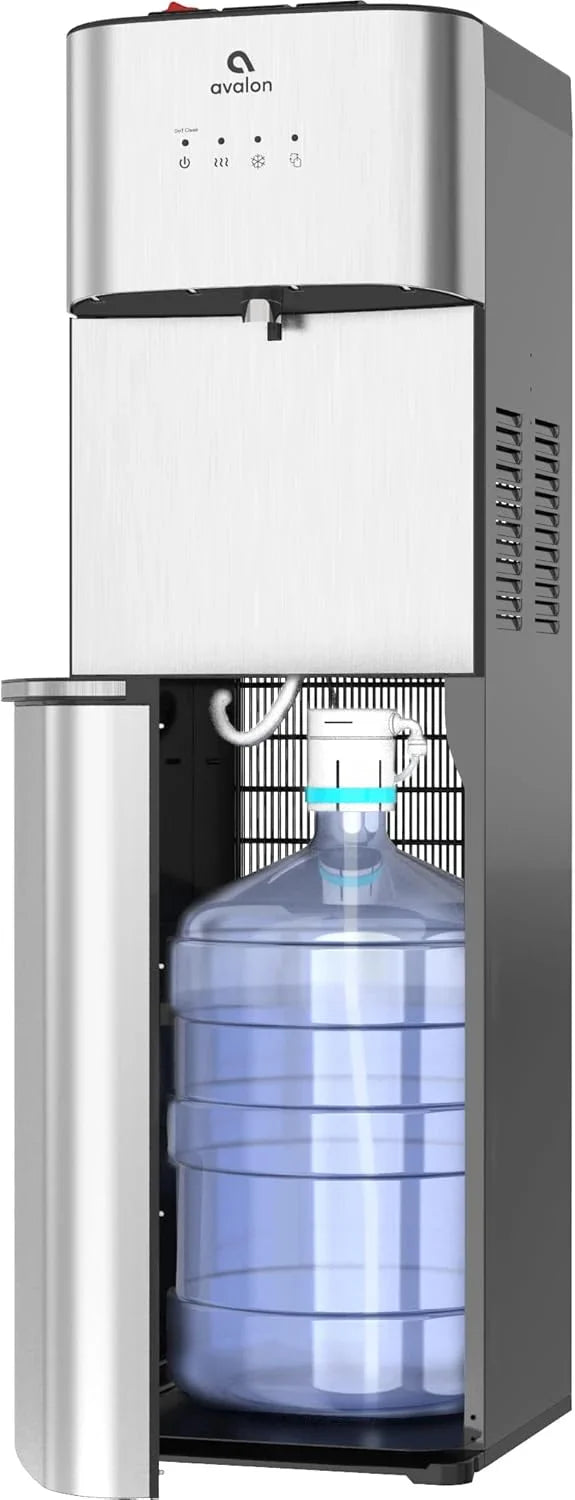 Limited Edition Self Cleaning Water Cooler Water Dispenser - 3 Temperature Settings - Hot, Cold & Room Water, Durable Stainless Steel Construction, Bottom Loading - UL Listed-Avalon H0