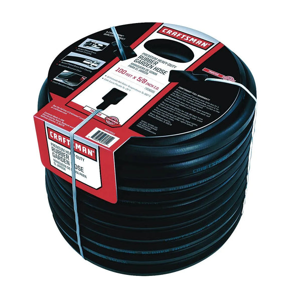 Craftsman Premium Rubber Garden Hose, 100ft. x 5/8. inch C9