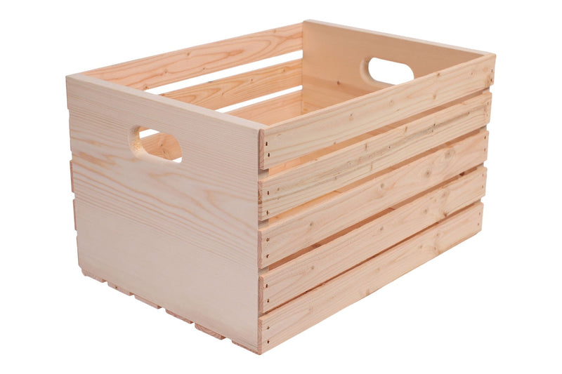 Adwood Solid Pine Wood Storage Crate, 20-in Y4