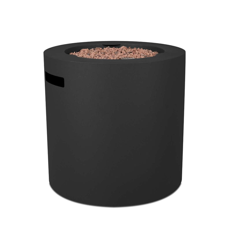 Aegean Steel Propane Fire Pit Hidden Tank in Black, 24-in W9