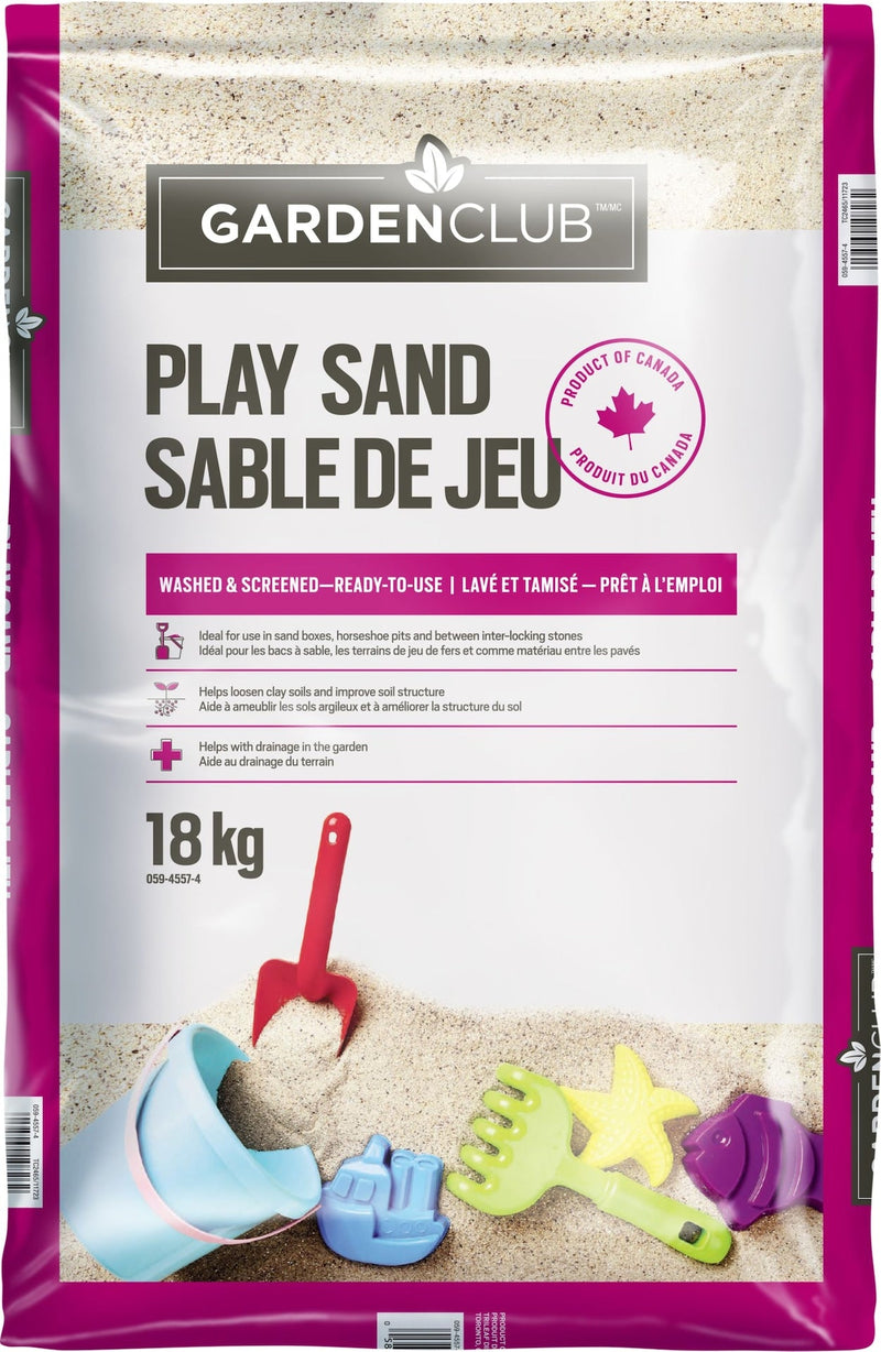 All Purpose Fine Granulated Washed Sandbox Play Sand, 18-kg E8