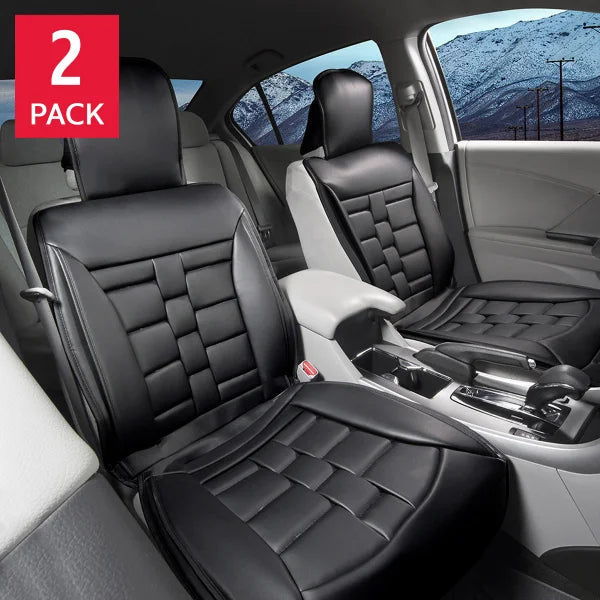 Alpena Black Padded Universal Fit Luxury Seat Cover, 2-pack T6