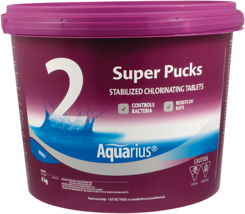 Aquarius Step 2 Super Pucks Water Stabilized Chlorinating Tablets, 4-kg N8