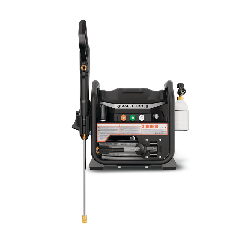 Brushless Electrical Pressure Washer 3000 PSI, with 50 ft retractable hose H6