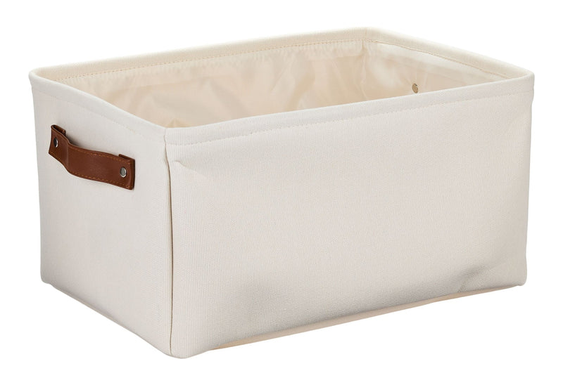 Canvas Dylan Rectangular Fabric Storage Basket, Assorted Colours F0
