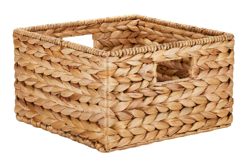 Canvas Hazel Square Woven Water Hyacinth Storage Basket H4