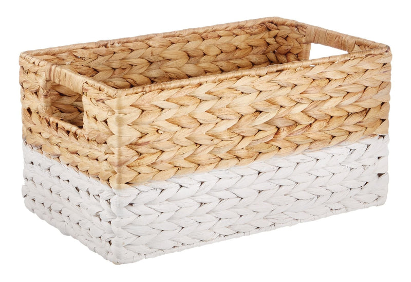 CANVAS Lucy Rectangular Woven Natural Material Storage Basket, 13 x 8.6 x 7-in T9