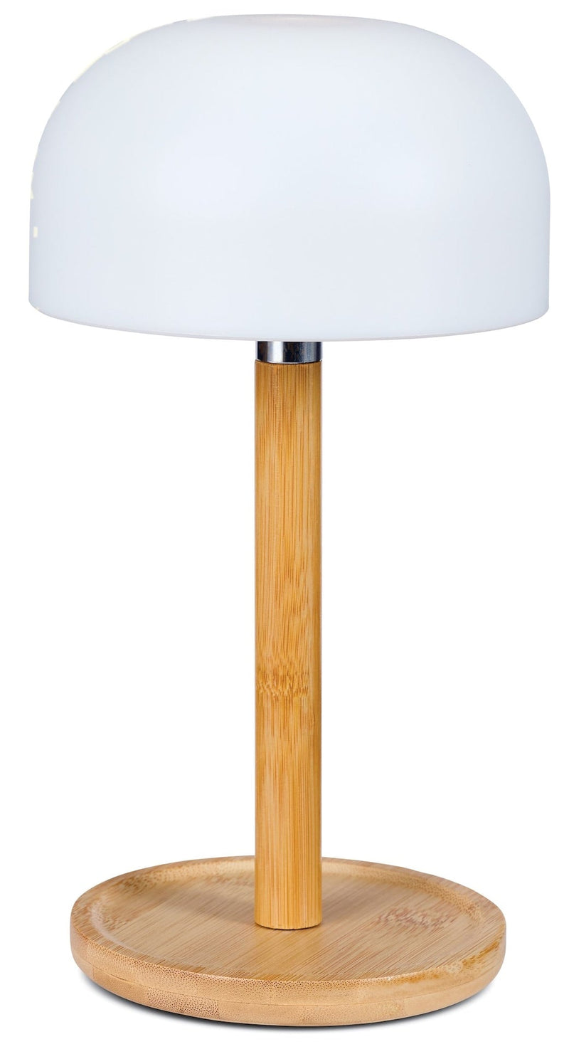 CANVAS Outdoor Rechargable Bamboo Mushroom Lamp, Multiple Colour Modes U7