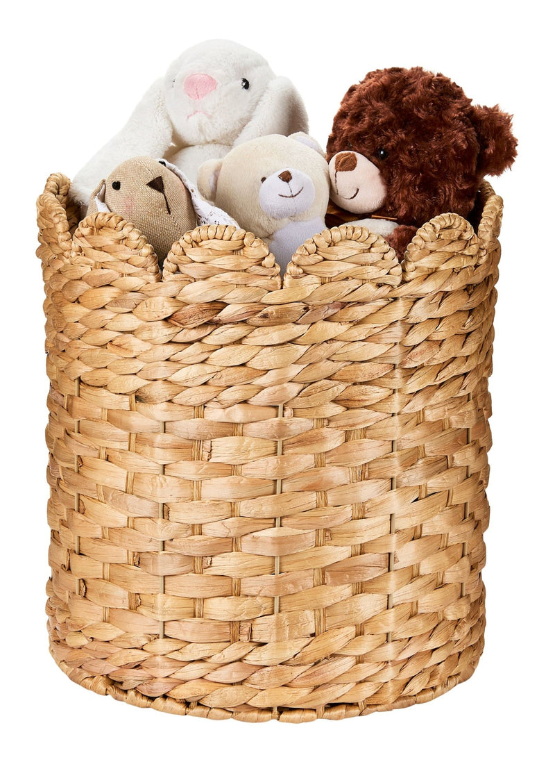 Canvas Sadie Woven Tall Water Hyacinth Storage Basket C1
