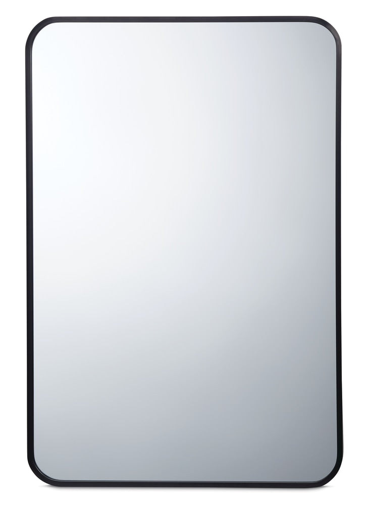 CANVAS Truro Metal Rectangular Wall Mirror, Black, 20 x 30-in V9
