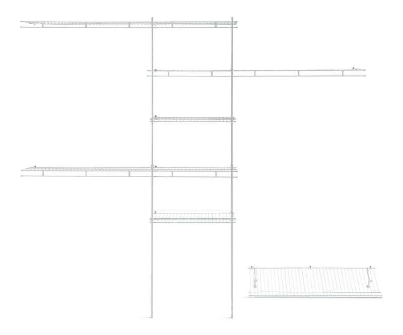 ClosetMaid Deluxe Shelf & Rod Closet Organizer System Kit, 5-ft x 8-ft B1