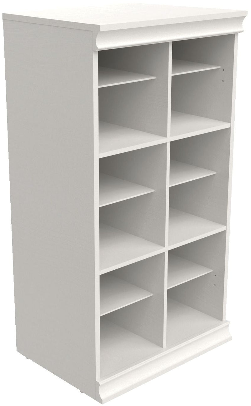 ClosetMaid Modular Adjustable Divided Storage Shelves/Unit, White F1
