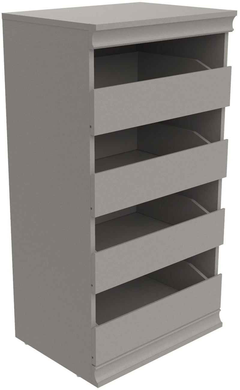ClosetMaid Modular Stackable 4-Drawer Closet Storage Unit, Taupe J4