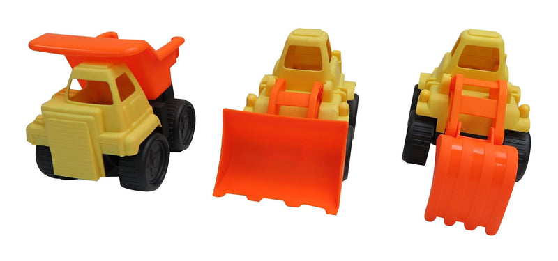Construction Vehicles Floating Plastic Water Toy, Yellow/Orange, Assorted, Ages 2+, for Summer/Beach Activities P7