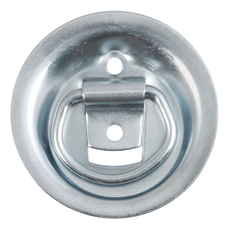 CURT 83710 1-1/8-in x 1-5/8-in Recessed Tie-Down Ring (1000-lb, Clear Zinc) O4