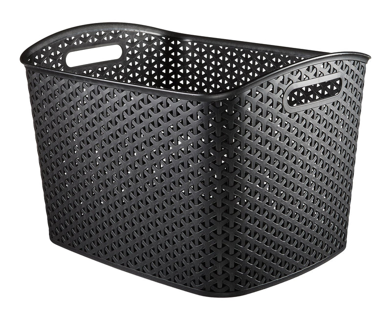 Curver My Style Extra Large Woven Storage Basket, Black U5