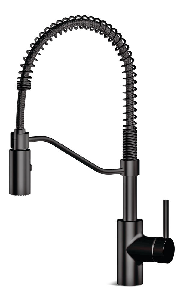 Danze Jasper Single Handle Pull Down Kitchen Faucet, Matte Black U5