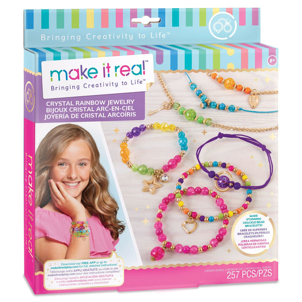 DIY Customizable Friendship Bracelete & Charms, Multi-Coloured, 257-pk, for Arts & Crafts/Birthday Favour H2