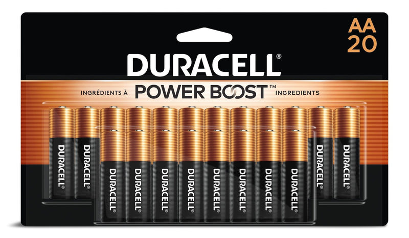 Duracell Coppertop AA Batteries, Alkaline, 20-pk X4