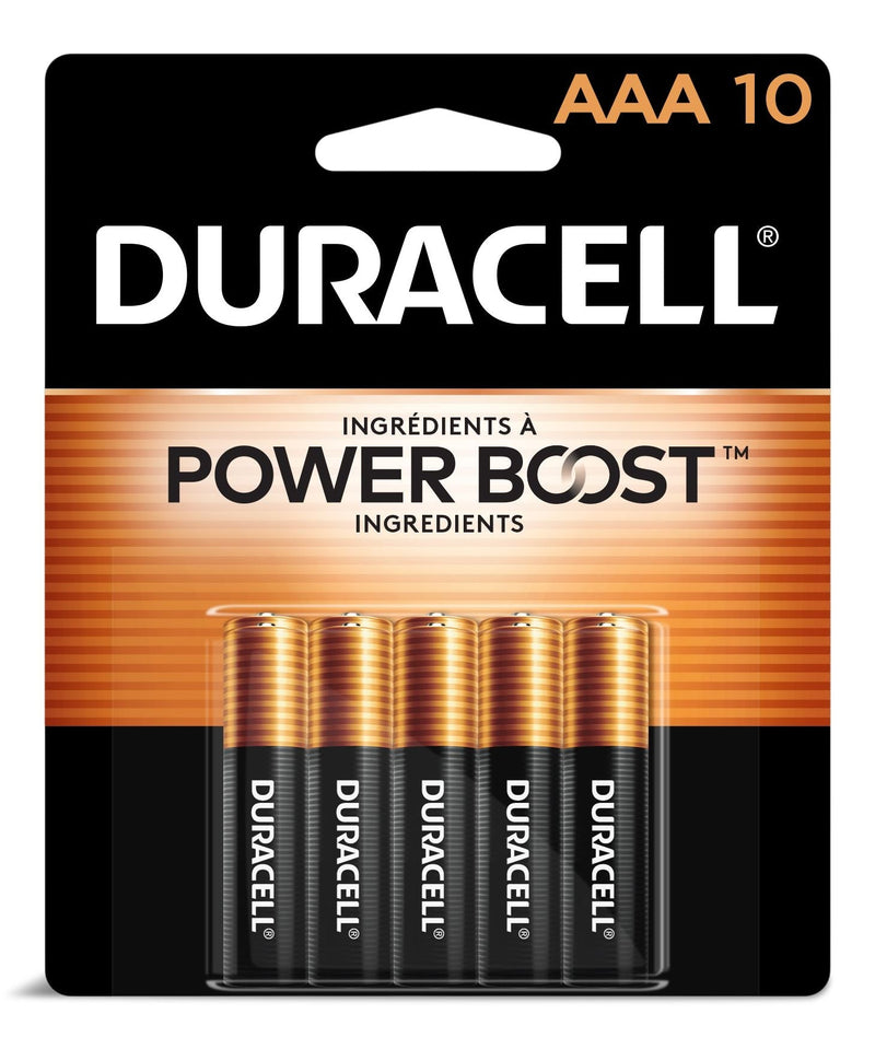 Duracell Coppertop AAA Alkaline Batteries, All Purpose, 10-pk Y9